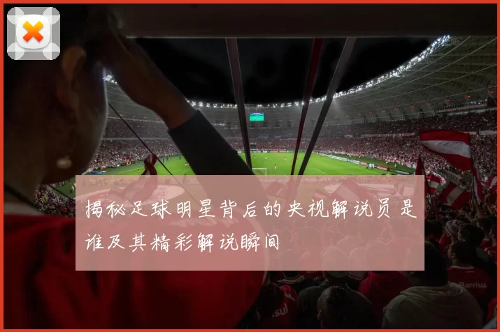 揭秘足球明星背后的央视解说员是谁及其精彩解说瞬间